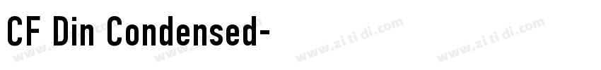 CF Din Condensed字体转换